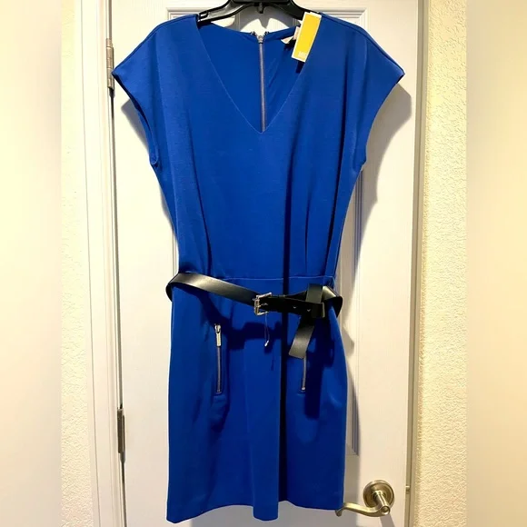 blue shirt dress BLUE STRIPED SHIRT DRESS WITH SIDE BOW 4 / BLUE
